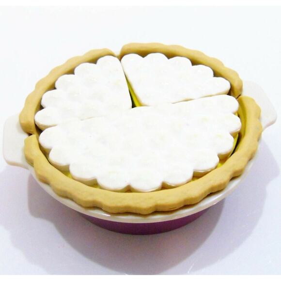 NEW American Girl LEMON MERINGUE PIE + PIE PLATE 4-Piece Kitchen Bakery Set - Picture 4 of 7